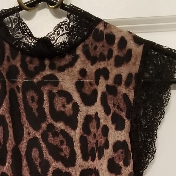 Leopard Print Lace Dress - Picture 4 of 5